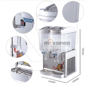 Mesin Juice Dispenser 2 Tabung (17 Liter) - DSP17x2 2 maksindoyogya