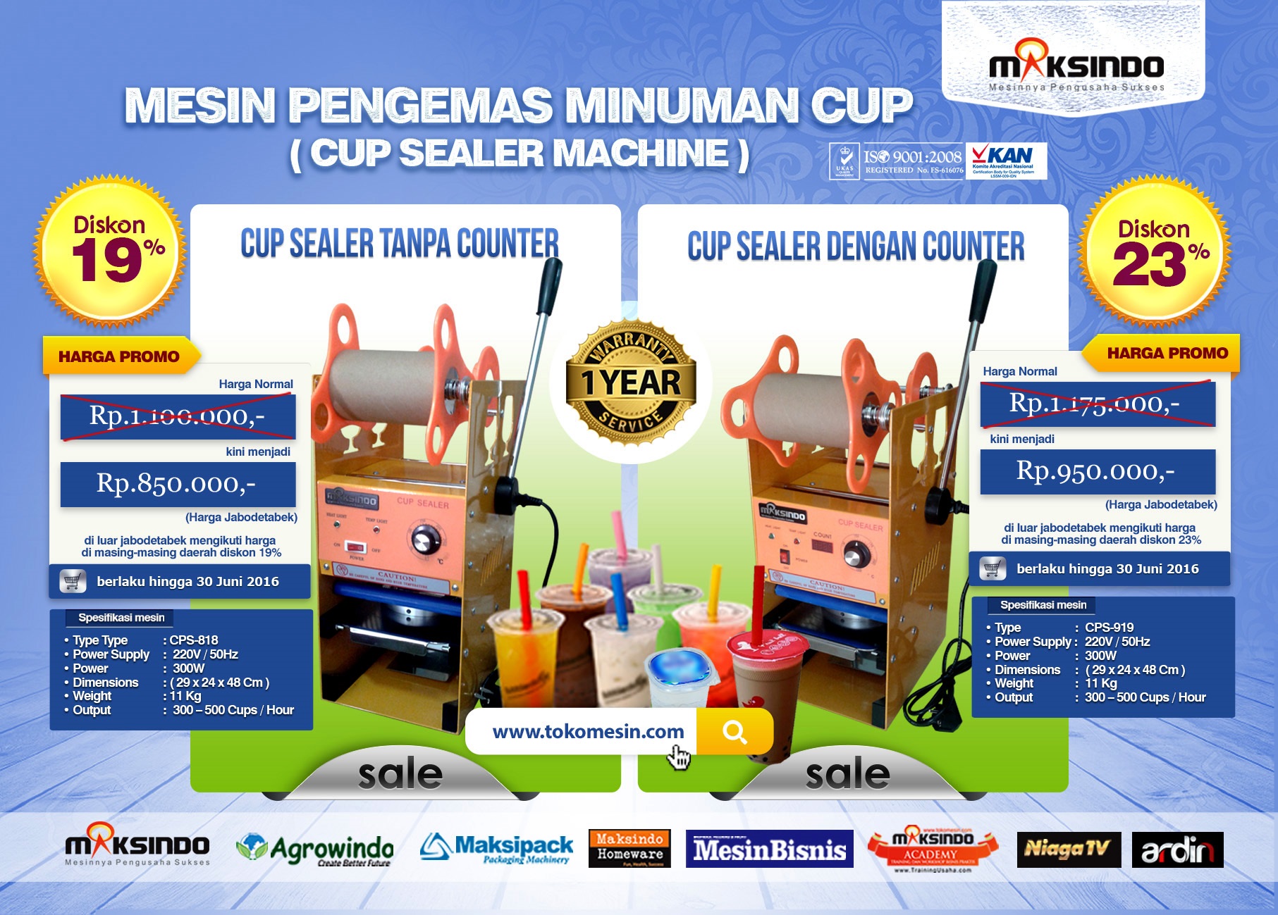 PROMO Mesin Cup Sealer