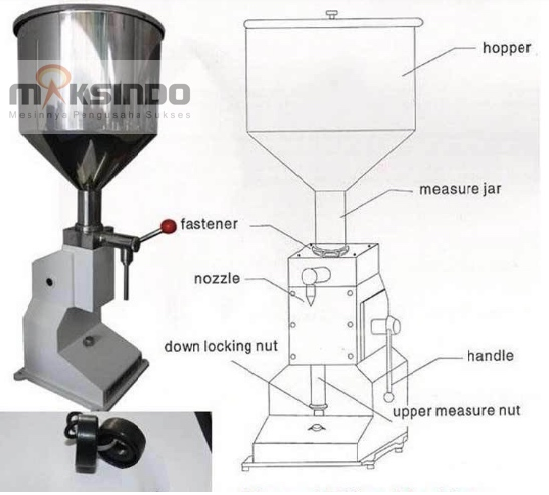 Jual Mesin Manual Filling Cairan-Pasta – MKS-MF10 di Yogyakarta