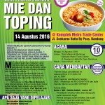 Training Usaha Mie dan Toping di Bandung, 14 Agustus 2016
