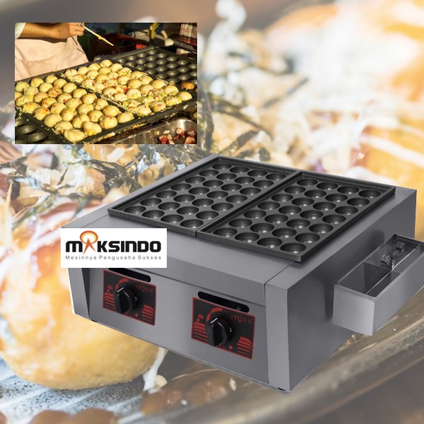 Jual Mesin Takoyaki Gas (56 Lubang) di Yogyakarta