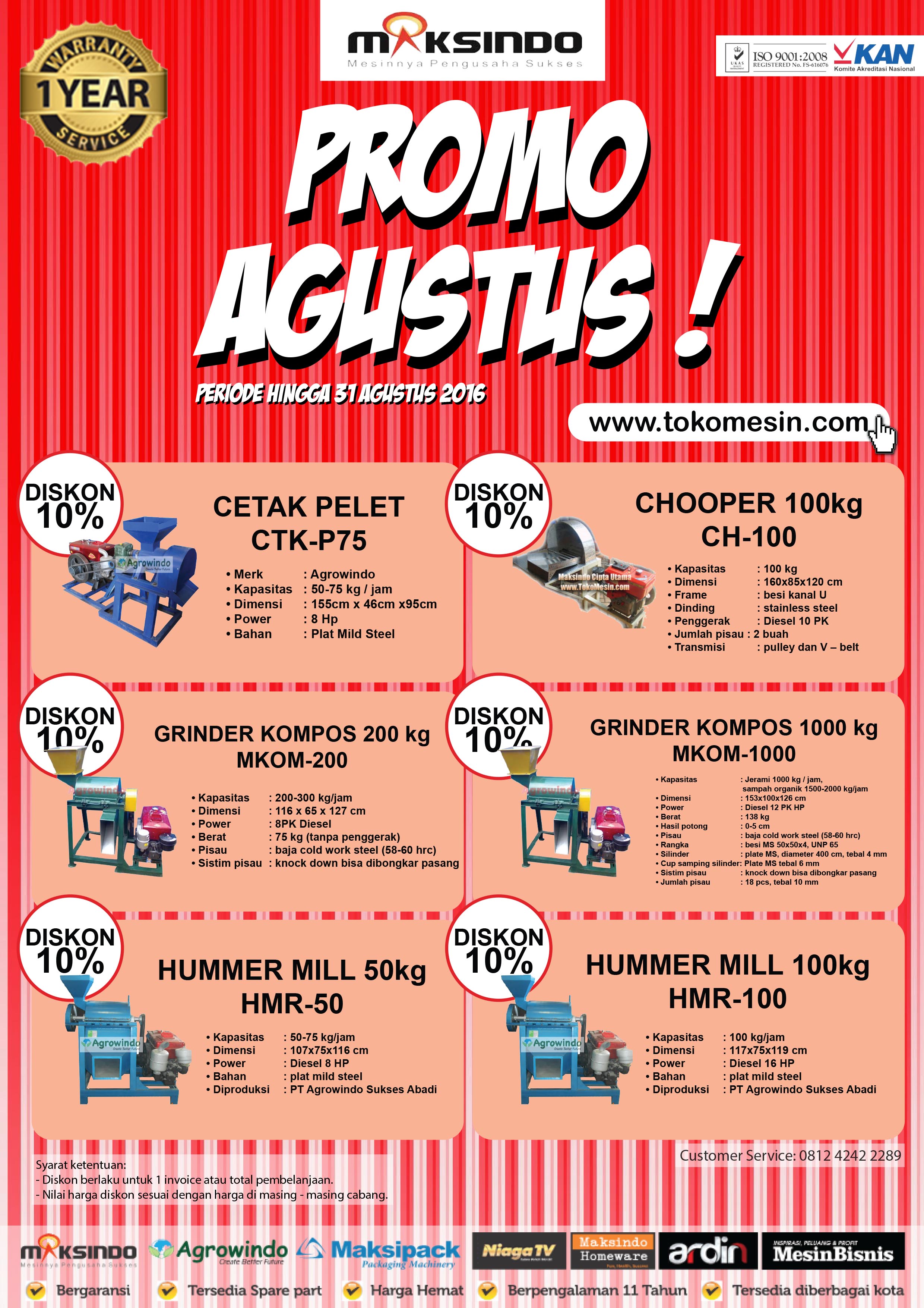 PROMO AGUSTUS UP TO 10%