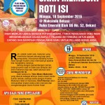 Training Usaha Roti Isi di Bekasi, 18 September 2016