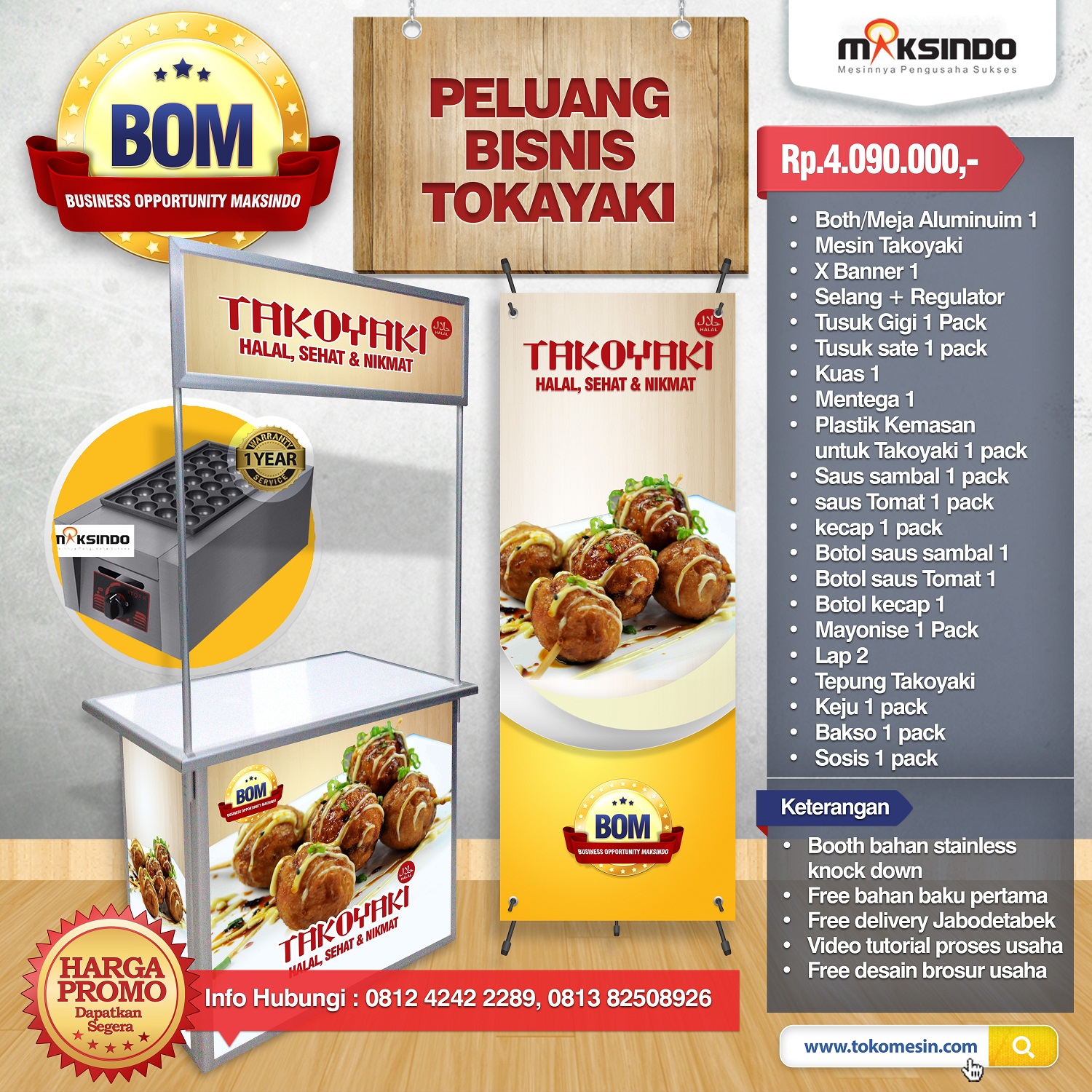 Paket Usaha Takoyaki Program BOM