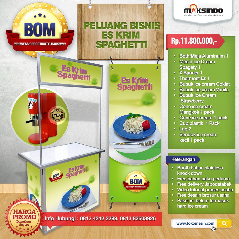 Paket Usaha Es Krim Spaghetti Program BOM