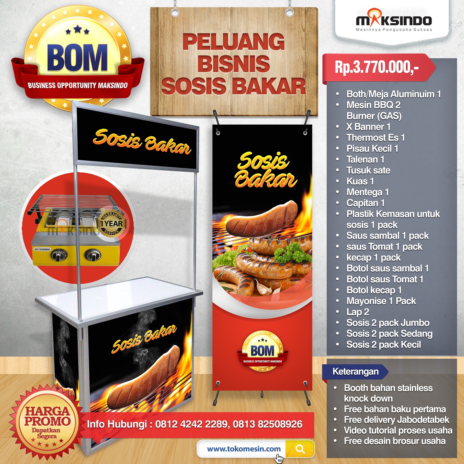 Paket Usaha Sosis Bakar Program BOM