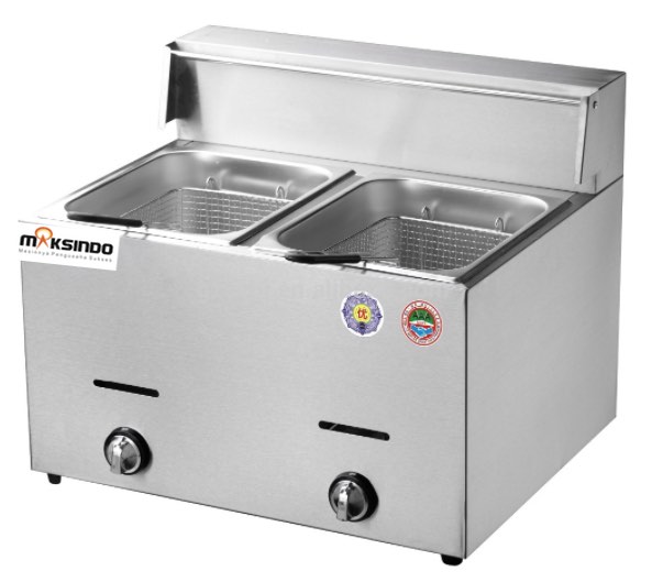 Jual Mesin Gas Fryer 12 Liter 2 Tank (MKS-72B) di Yogyakarta