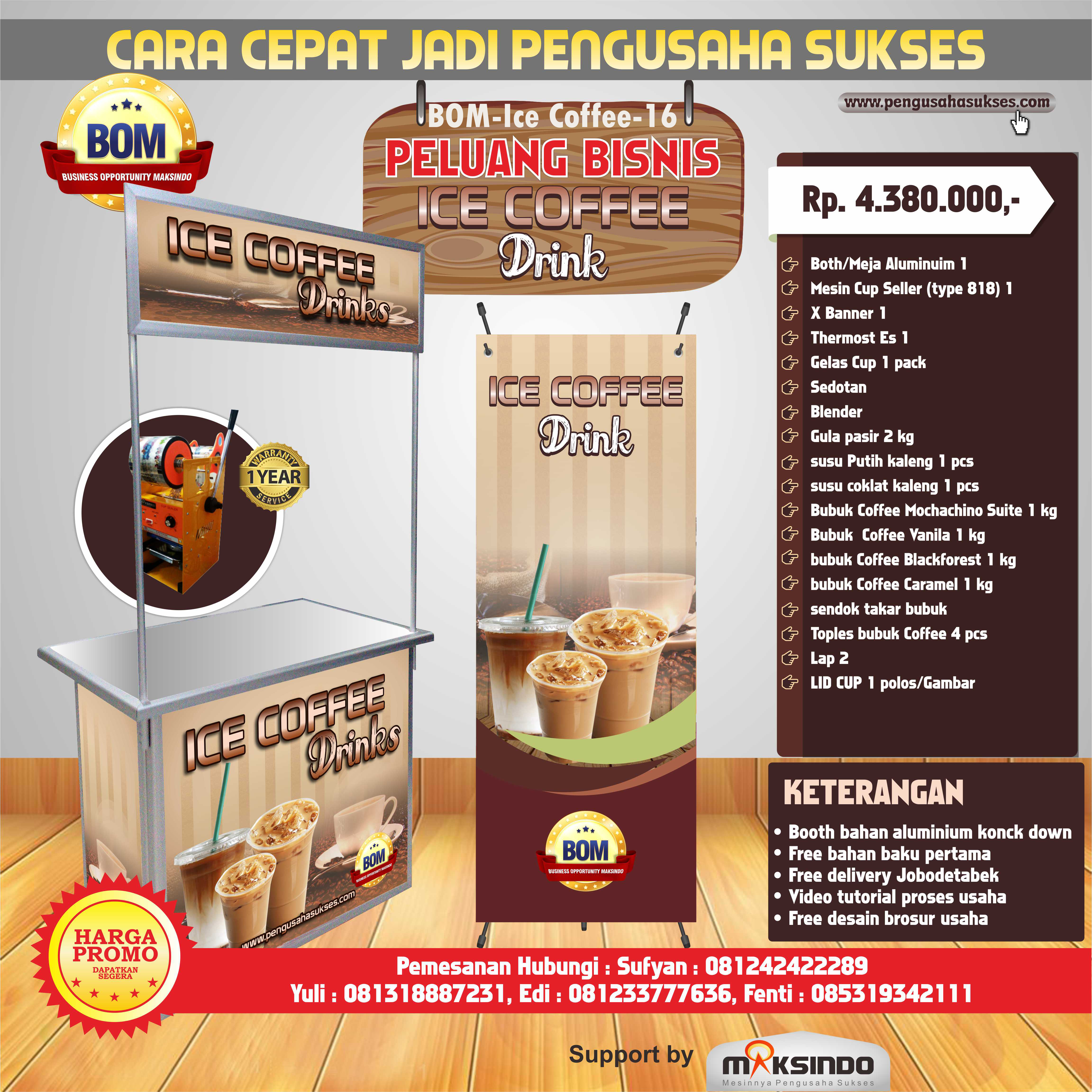 Paket Usaha Ice Coffee Drink Program BOM