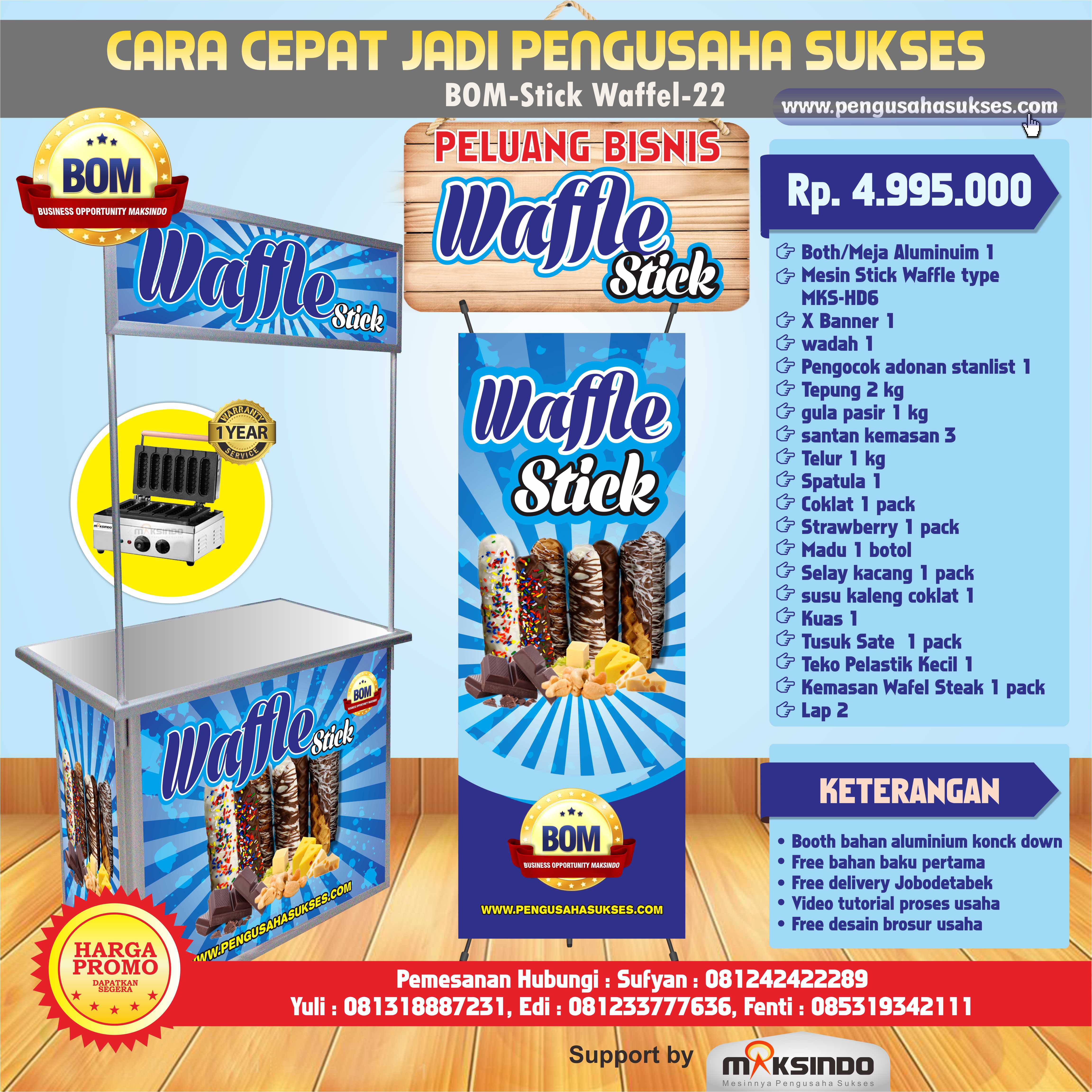 Paket Usaha Waffle Stick Program BOM