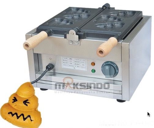 Jual Mesin Waffle Bentuk Poo (MKS-POO2) di Yogyakarta