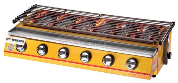 Jual Mesin Pemanggang Sate – BBQ 6 Tungku (Gas) di Yogyakarta