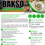 Training Usaha Aneka Bakso dan Toping, 18 November 2017
