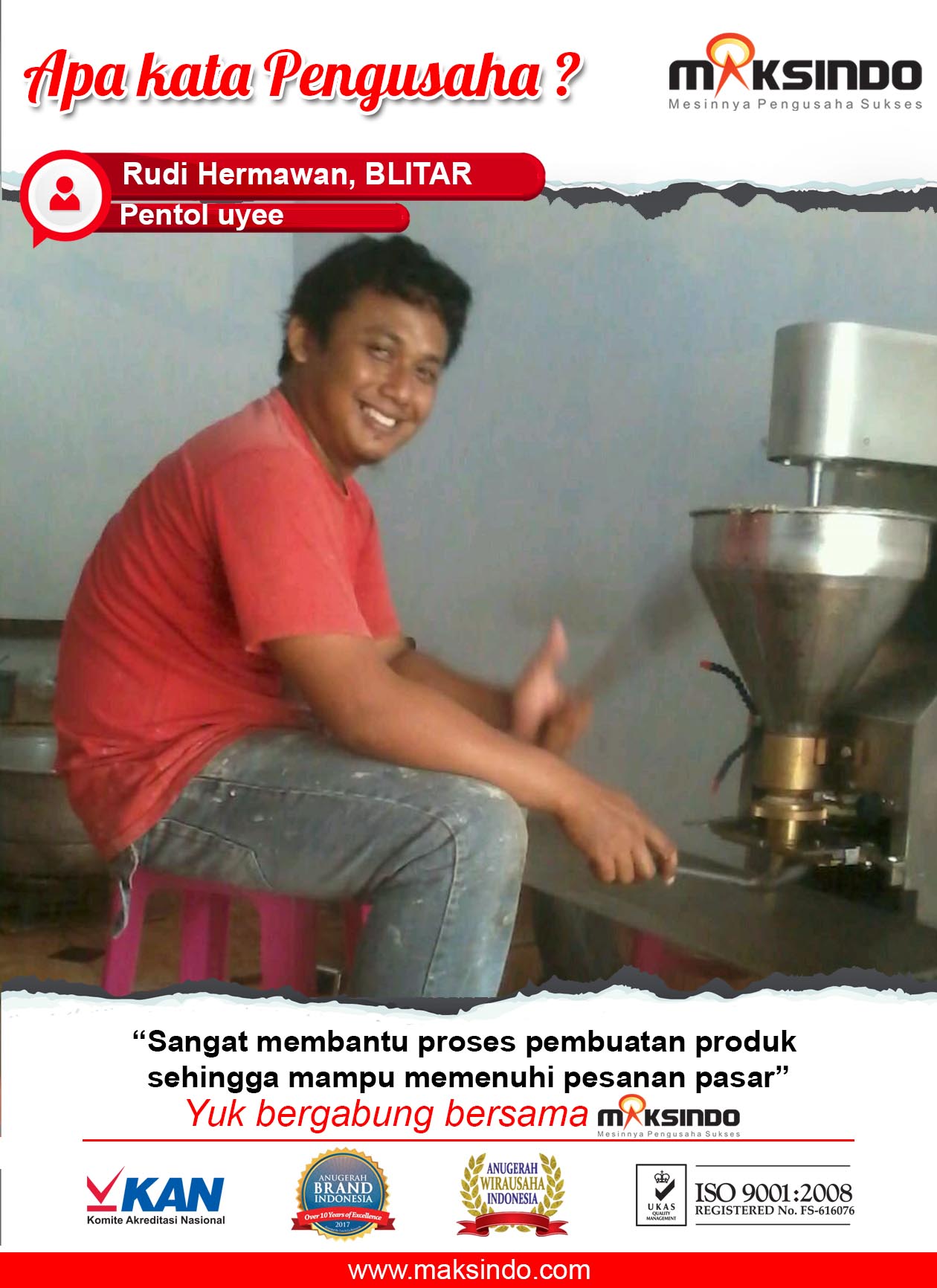 Usaha Pentol Uye : Usaha Pentol Semakin Laris dengan Mesin Cetak Bakso Maksindo
