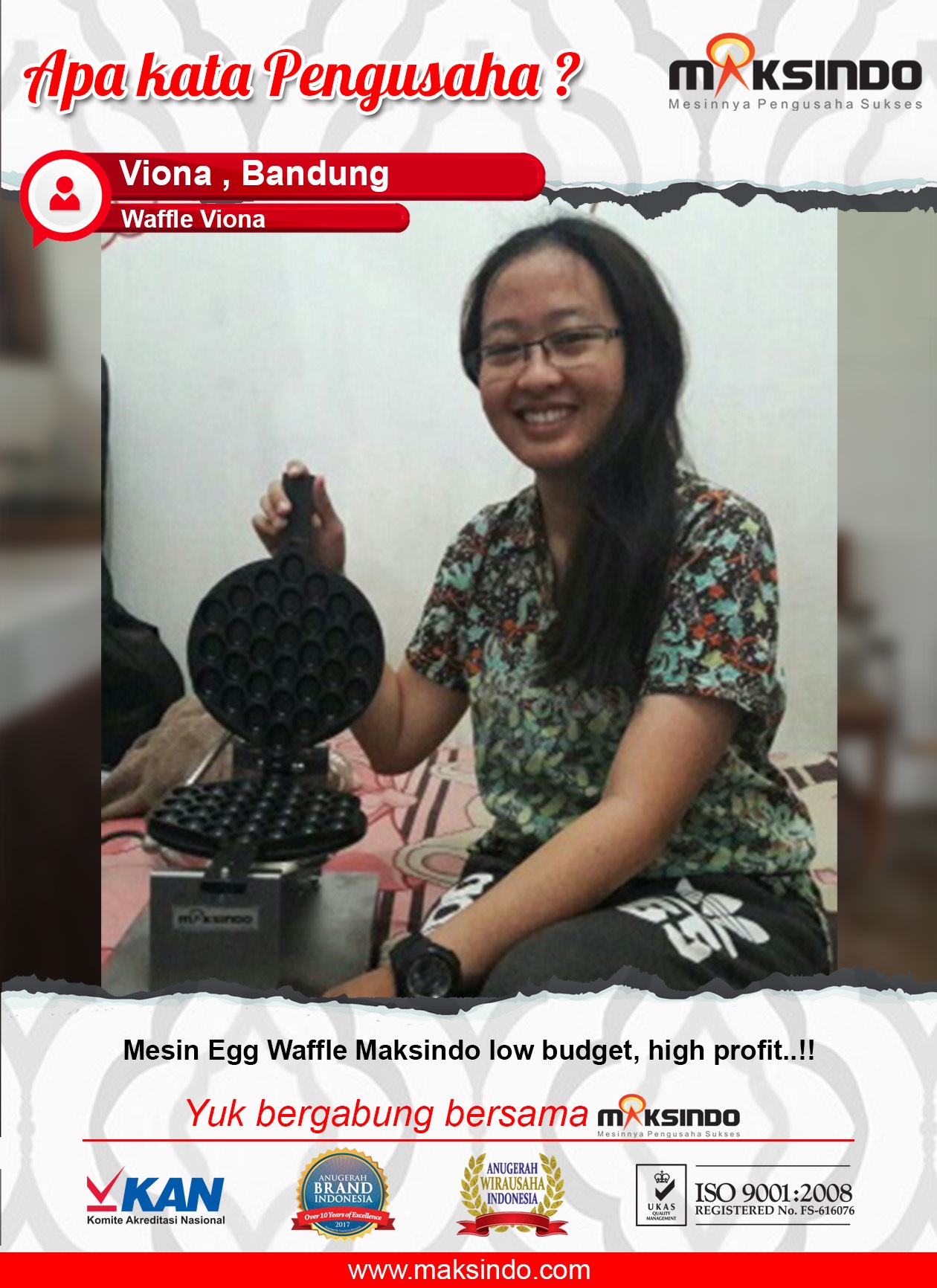 Giljafa : Sangat Terbantu dan Hemat Biaya Dengan Mesin Cetak Mie Maksindo