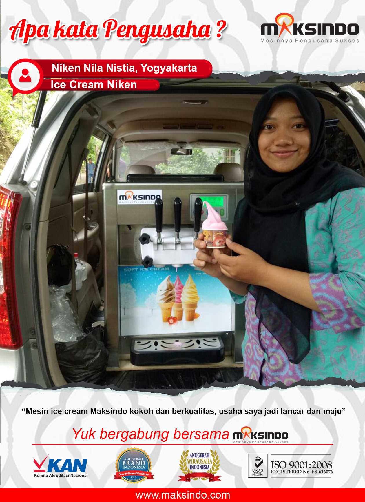Ice Cream Niken : Mesin Ice Cream Maksindo Berkualitas