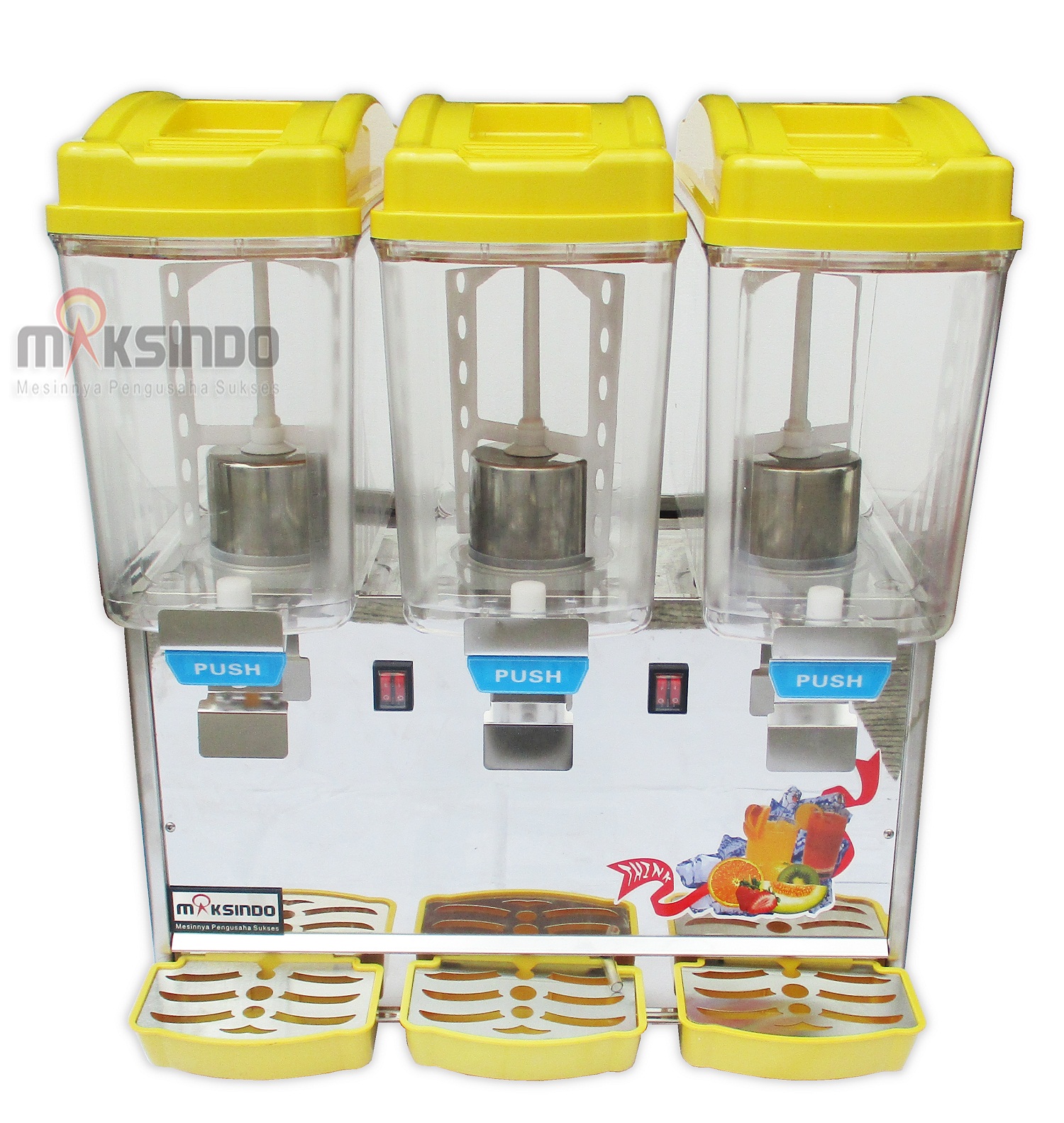 Jual Mesin Juice Dispenser 3 Tabung (17 Liter)-ADK-17×3 di Yogyakarta