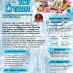 Training Usaha Ice Cream dan Toping, Sabtu 3 Februari 2018
