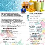 Training Usaha Aneka Minuman Kekinian, 17 Maret 2018