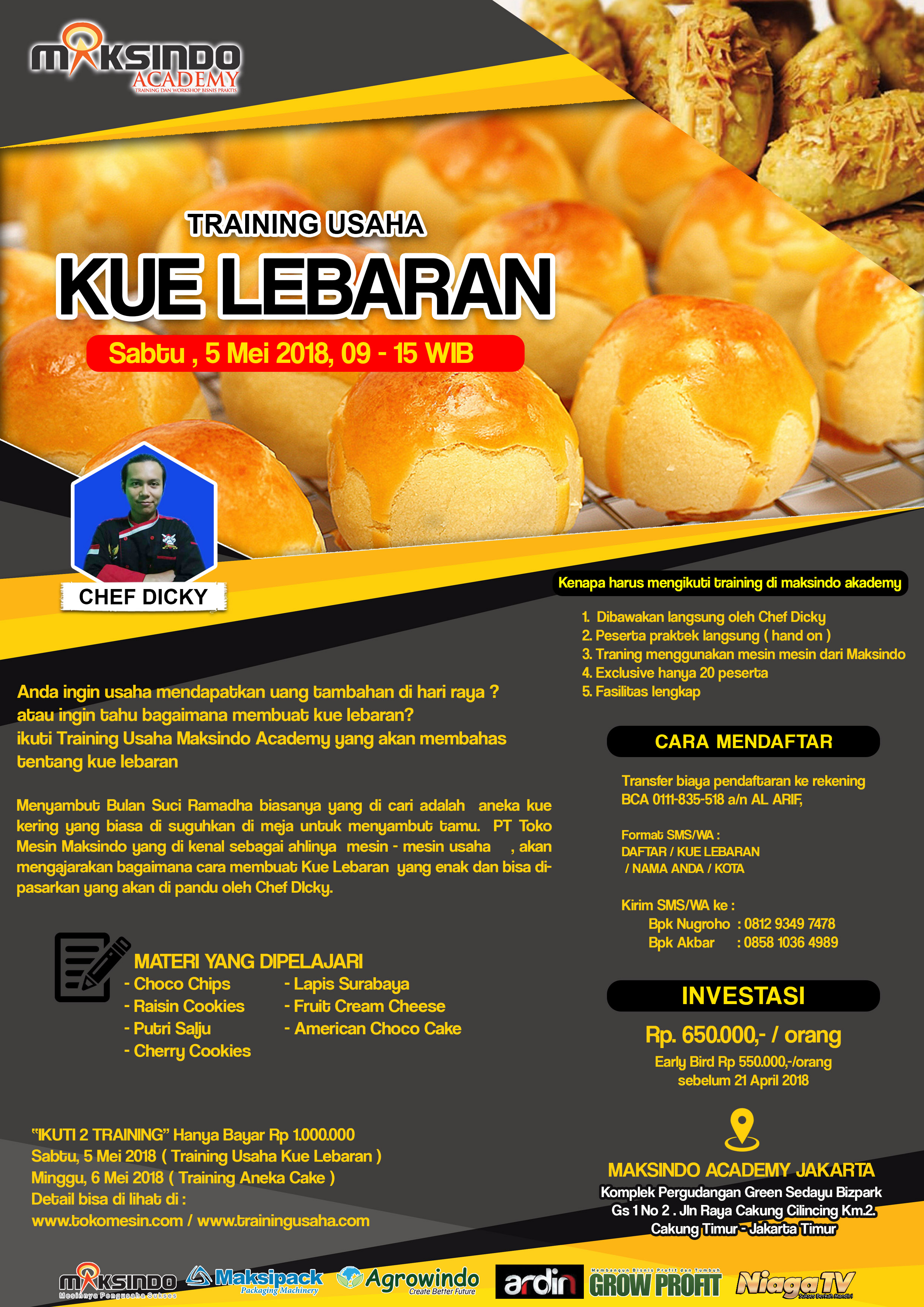 Training Usaha Kue Lebaran, 5 Mei 2018