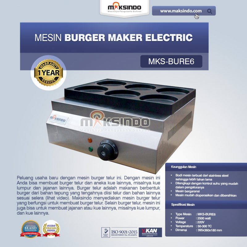 Jual Burger Maker Electric MKS-BURE6 di Yogyakarta