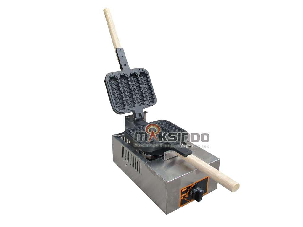 Mesin Waffle Bentuk Jagung (Gas Waffle Corn Maker) MKS-CRN4