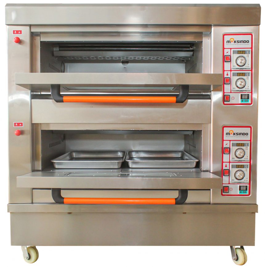 Jual Mesin Oven Roti Gas 2 Rak 4 Loyang (GO24) di Yogyakarta