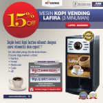 Jual Mesin Kopi Vending LAFIRA (3 Minuman) di Yogyakarta