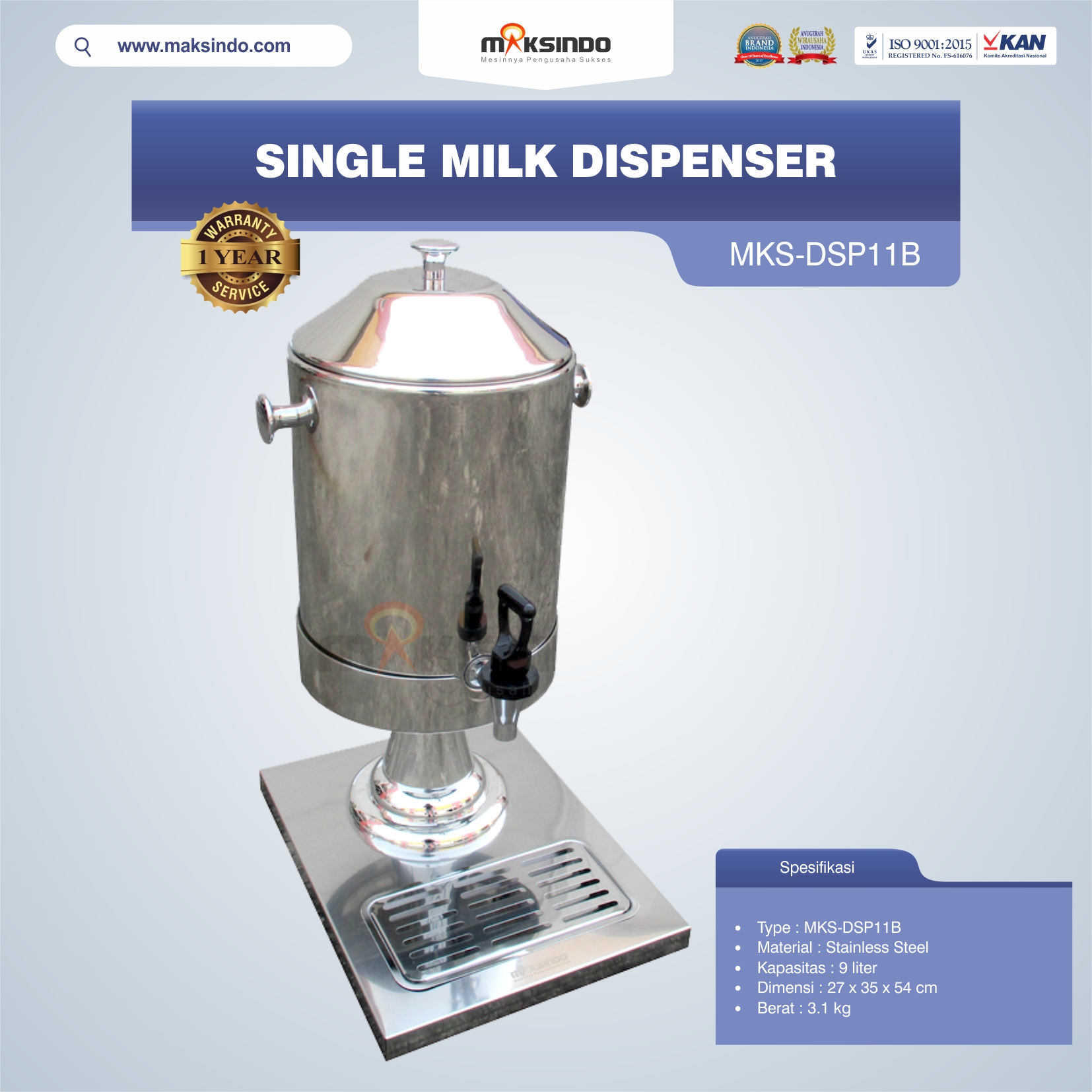 Jual Single Milk Dispenser MKS-DSP11B di Yogyakarta