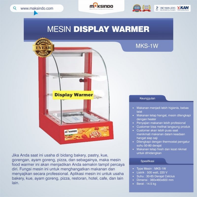 Jual Mesin Display Warmer (MKS-1W) di Yogyakarta